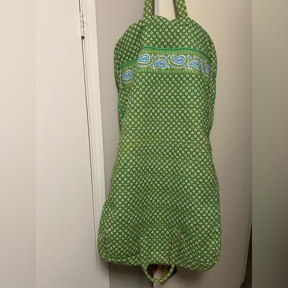 Vera Bradley apple daisy retired Green Patterned Garment Bag - Picture 1 of 3